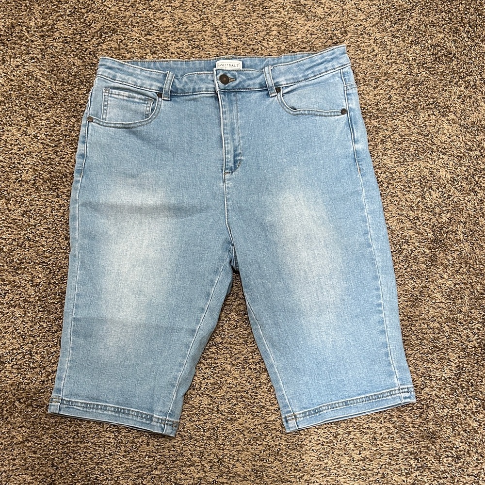 Light Blue Denim Shorts